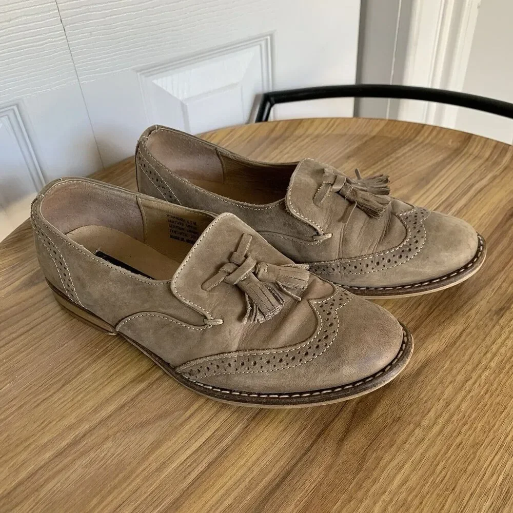 STEVEN by Steve Madden “Miranda” Brown Tassel Loafer Size 6.5M